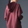 Sweat à capuche Renown épais - Truffe bordeaux