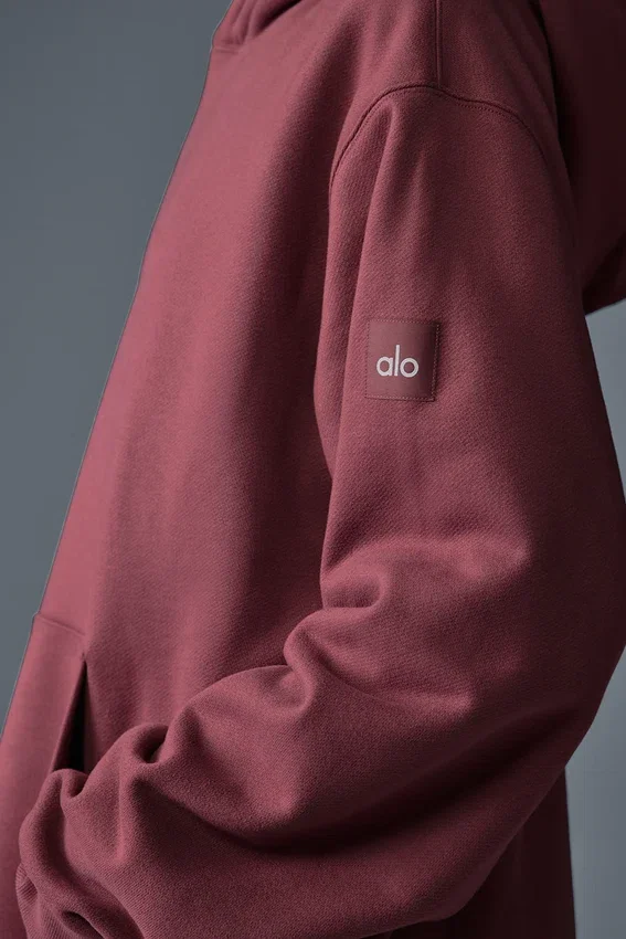 Sweat à capuche Renown épais - Truffe bordeaux