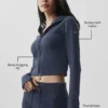 Sweat à capuche Sway à fermeture éclair intégrale - Bleu marine