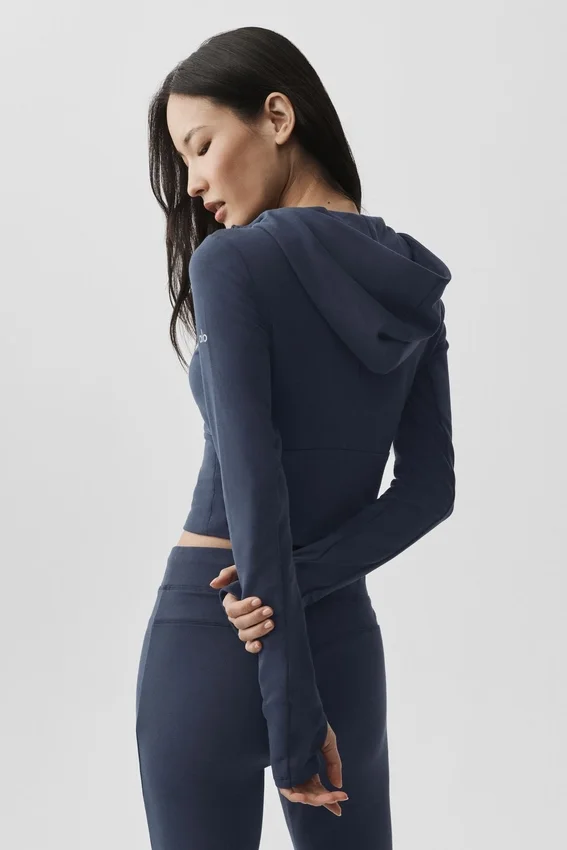 Sweat à capuche Sway à fermeture éclair intégrale - Bleu marine