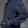 Sweat à capuche Triumph Restore - Bleu marine