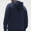 Sweat à capuche Waffle Lounge - Bleu marine