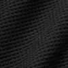 Pantalon de jogging décontracté à motif gaufré - Noir