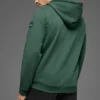 Sweat à capuche Waffle Lounge - Vert trèfle