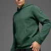 Sweat à capuche Waffle Lounge - Vert trèfle