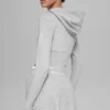 Sweat à capuche zippé intégral Sway - Gris chiné athlétique