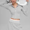 Sweat à capuche zippé intégral Sway - Gris chiné athlétique