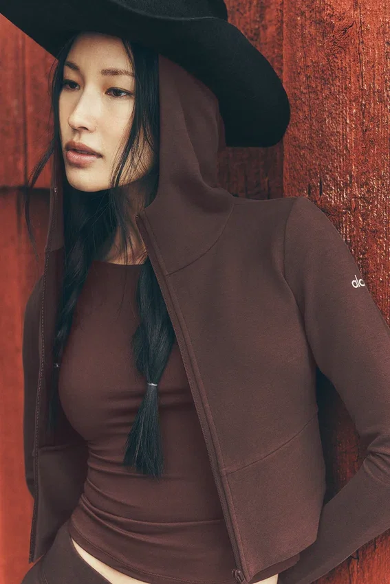 Sweat à capuche zippé Sway - Brownstone