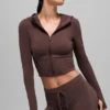 Sweat à capuche zippé Sway - Brownstone