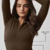 Sweat à capuche zippé Sway - Espresso