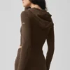 Sweat à capuche zippé Sway - Espresso