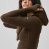 Sweat à capuche zippé Sway - Espresso