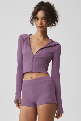 Sweat à capuche zippé Sway - Plum Kiss