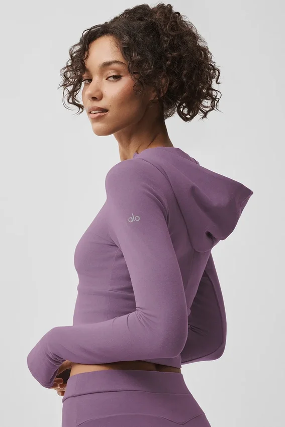 Sweat à capuche zippé Sway - Plum Kiss