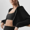 Sweat à capuche zippé Sweet Escape - Noir