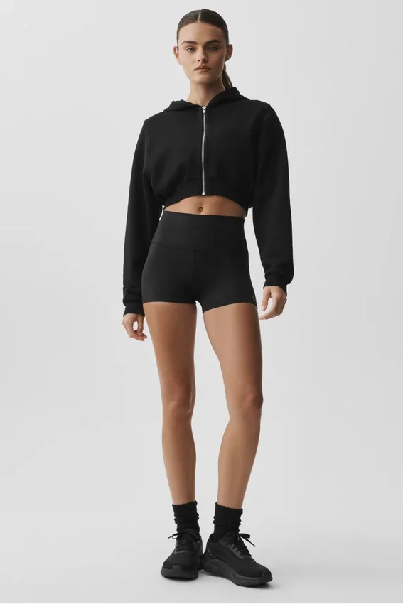 Sweat à capuche zippé Sweet Escape - Noir