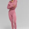 Sweat à capuche zippé Sweet Escape - Rose sauvage
