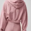 Sweat à capuche zippé Sweet Escape - Rose vintage