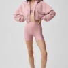 Sweat à capuche zippé Sweet Escape - Rose vintage