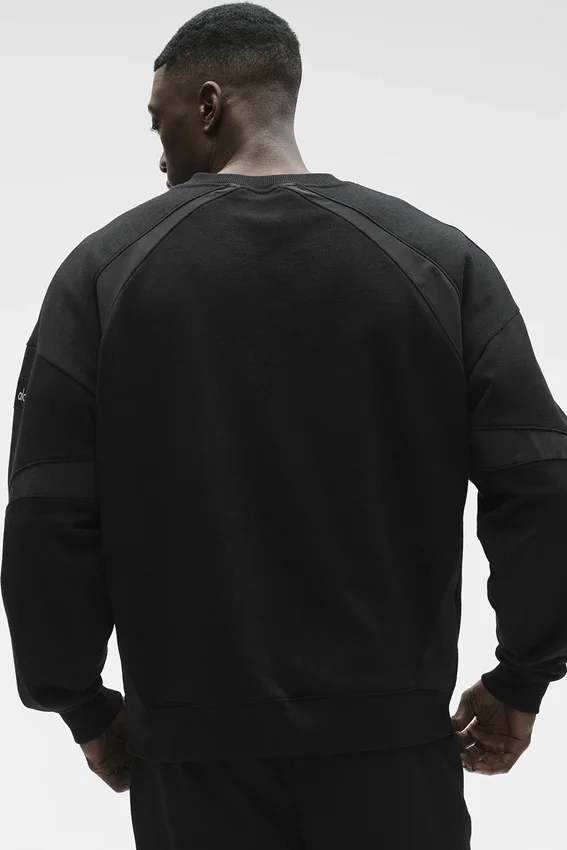 Sweat à col rond Field – Noir