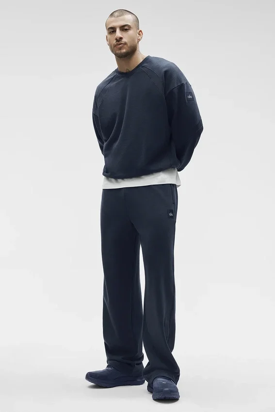 Sweat-shirt à col rond Field - Bleu marine