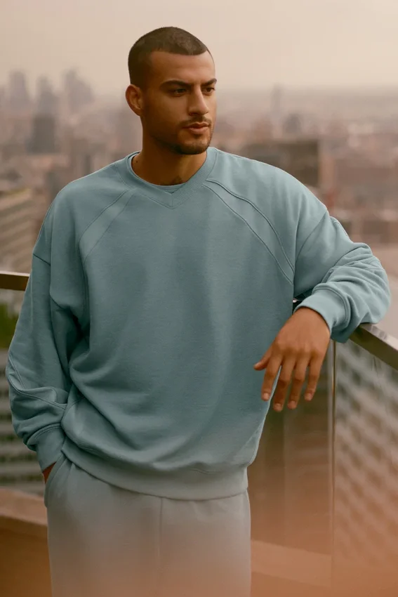 Sweat-shirt à col rond Field - Desert Sage