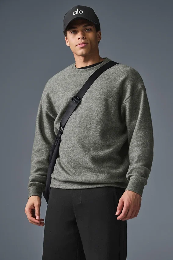 Sweat-shirt à col rond Triumph Restore - Gris tri-blend