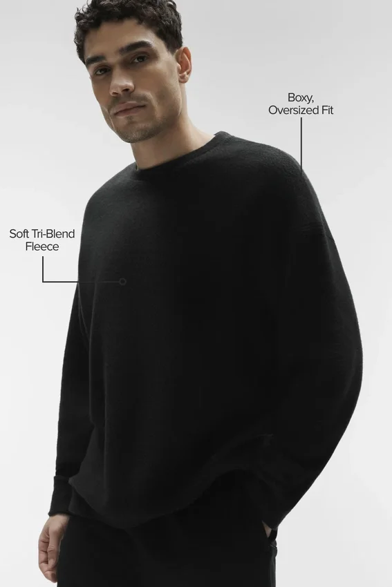 Sweat-shirt à col rond Triumph Restore - Noir