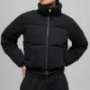 Sweat-shirt matelassé - Noir