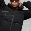 Sweat-shirt matelassé - Noir