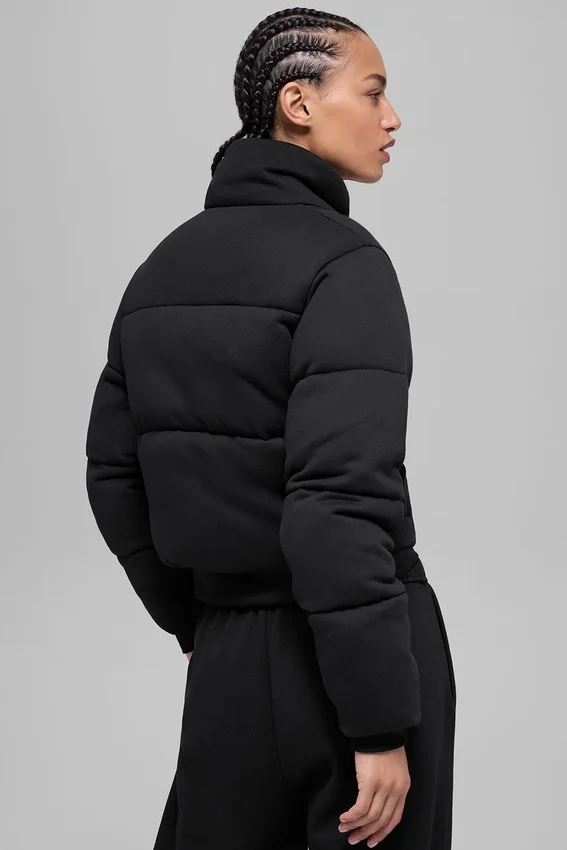 Sweat-shirt matelassé - Noir