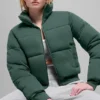 Sweat-shirt matelassé - Vert trèfle