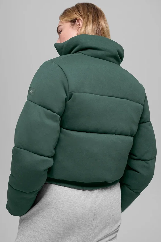 Sweat-shirt matelassé - Vert trèfle