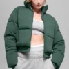 Sweat-shirt matelassé - Vert trèfle