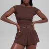 T-shirt Alosoft Back for More - Brownstone