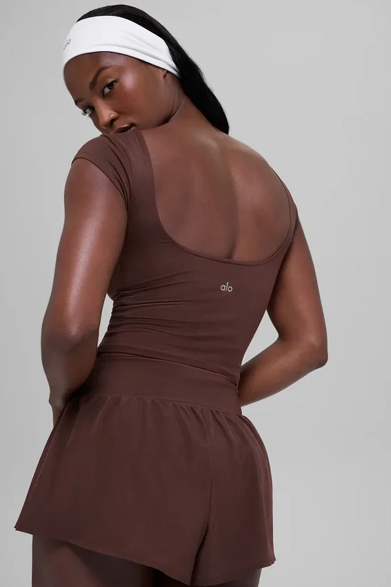 T-shirt Alosoft Back for More - Brownstone