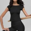 T-shirt Alosoft Back for More – Noir
