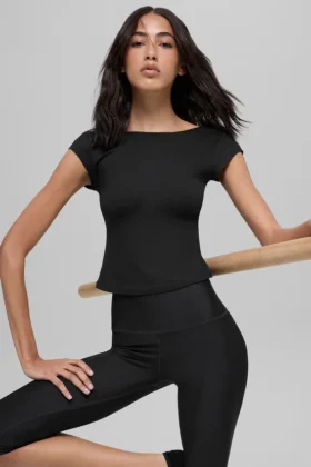 T-shirt Alosoft Back for More – Noir