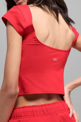T-shirt « Alosoft Back for More » – Rouge vif