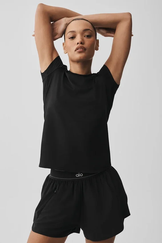 T-shirt Alosoft Finesse – Noir