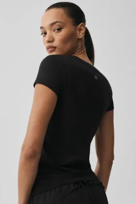 T-shirt Alosoft Finesse – Noir