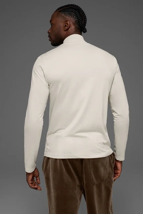 T-shirt à col montant et manches longues Conquer Reform - Bone