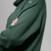T-shirt à col montant et manches longues « Waffle Weekend Escape » - Vert trèfle