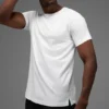 T-shirt à col rond et Manches courtes Alo Vapor - Blanc