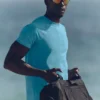 T-shirt à col rond et manches courtes Alo Vapor - Bleu Breeze
