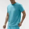 T-shirt à col rond et manches courtes Alo Vapor - Bleu Breeze
