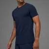 T-shirt à col rond et Manches courtes Alo Vapor - Bleu marine