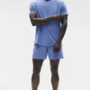 T-shirt à col rond et Manches courtes Alo Vapor - Bleu Provence