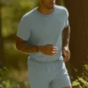 T-shirt à col rond et manches courtes Alo Vapor - Desert Sage