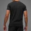 T-shirt à col rond et Manches courtes Alo Vapor - Noir